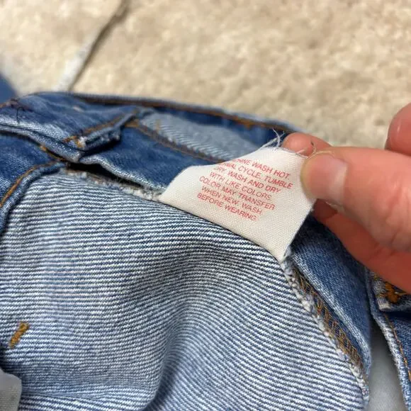 Vintage 90s Levi's 505 Orange Tab Jeans Men's 38x30 (36x30) Made in Canada